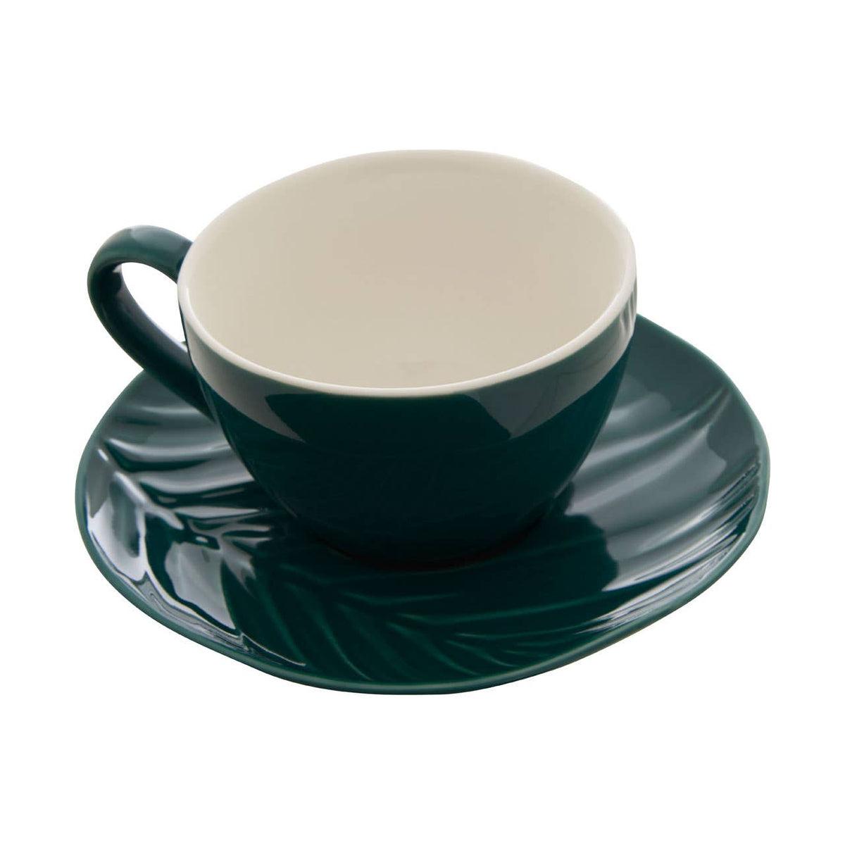 Bali Dark Green Espresso Cup And Saucer