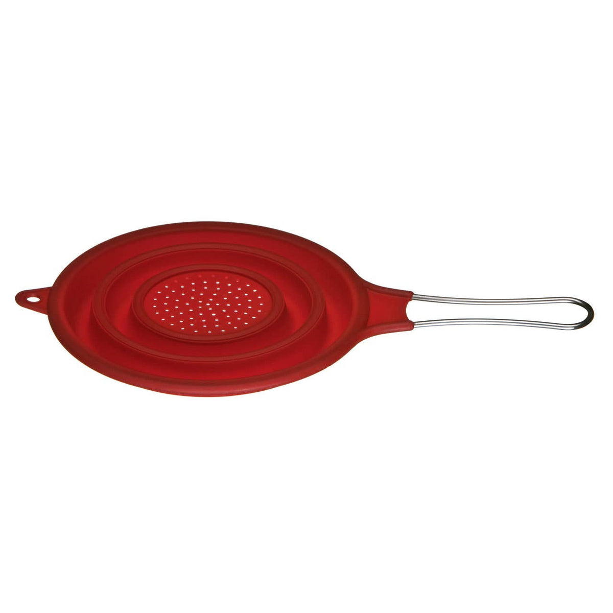 Zing Red Silicone Collapsible Strainer