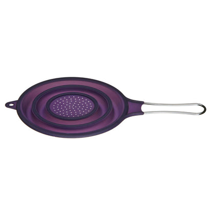 Zing Purple Silicone Collapsible Strainer