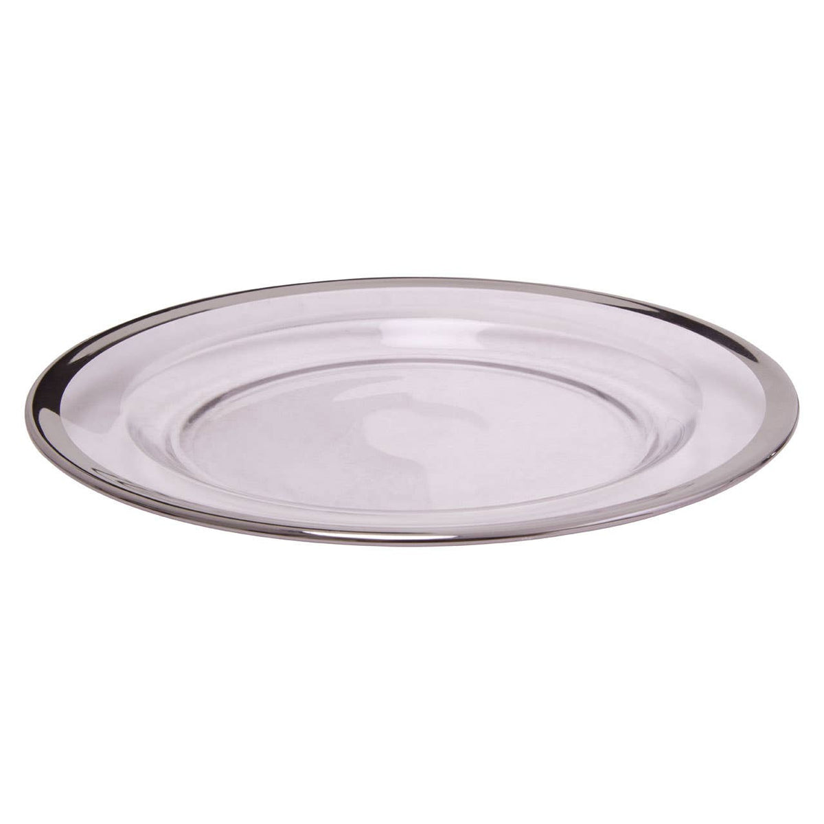 Ida Glass Side Plate With Silver Rim
