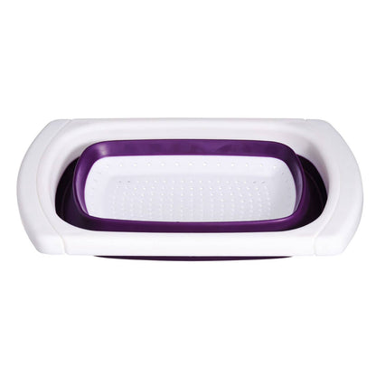 Zing Purple Over Sink Collapsible Colander