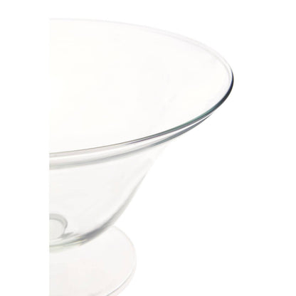 Ambra Clear Glass Fluted Bowl.