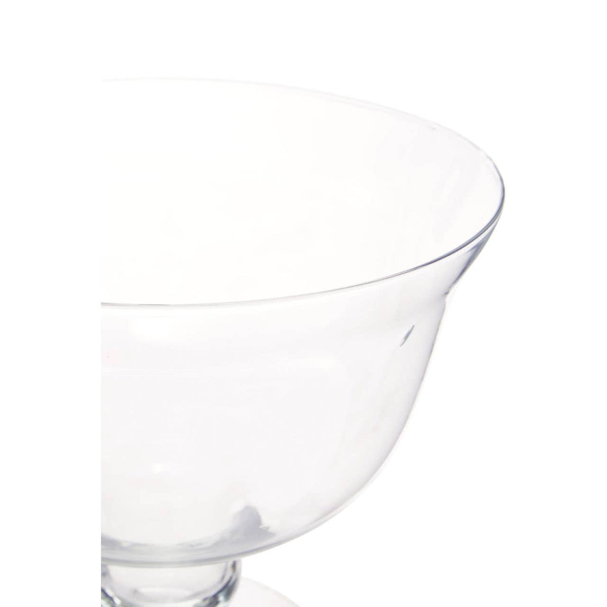 Ambra Clear Glass Footed Bowl