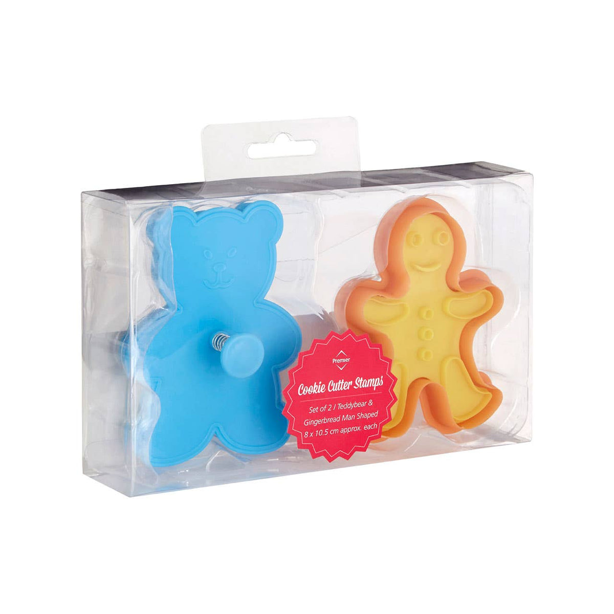 Hallie Set of 2 Gingerbread Man Cookie Cutters And Stamps