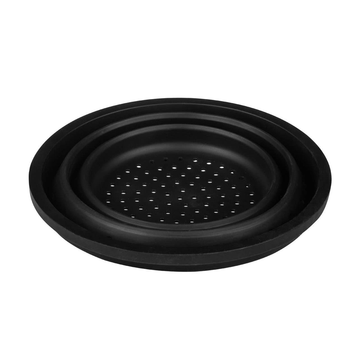 Zing Black Silicone Colander and Food Steamer
