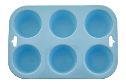 Zing Pastel Blue 6 Cup Muffin Mould