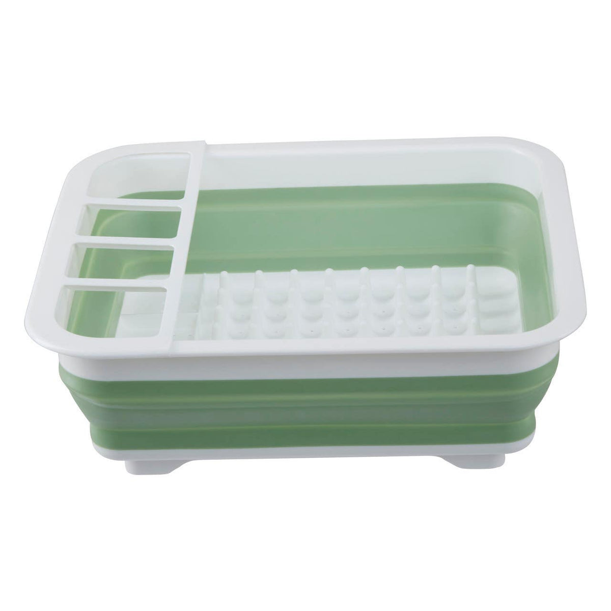 Umbria Collapsible Dish Rack - Green White