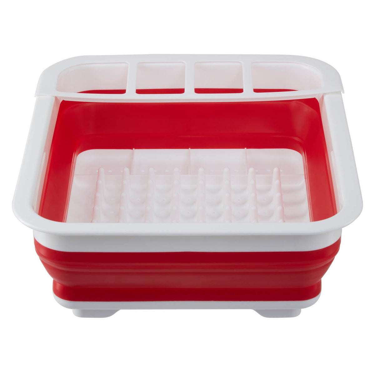 Umbria Collapsible Dish Rack - Red White
