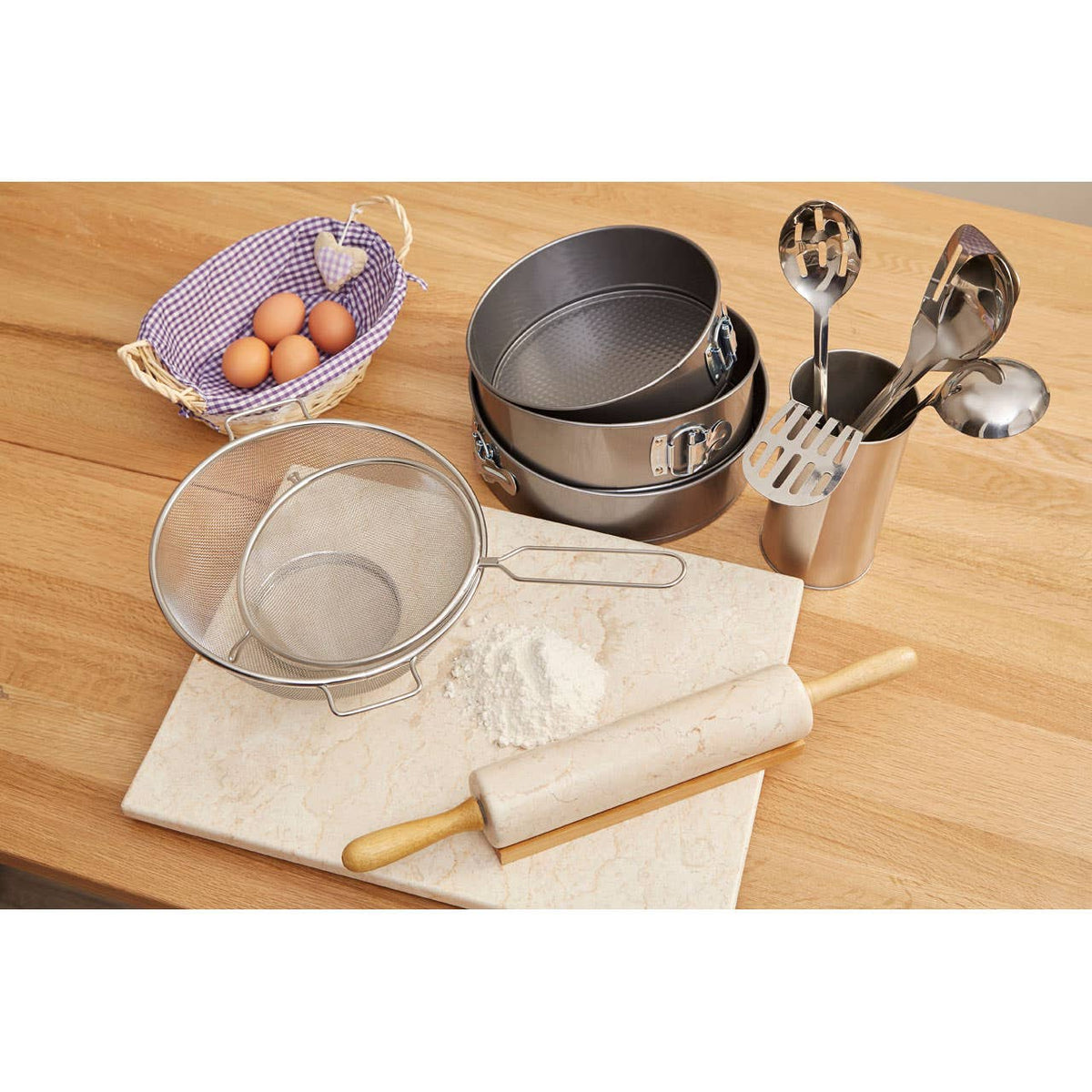 Zenigo Stainless Steel Colander with Dual Handles