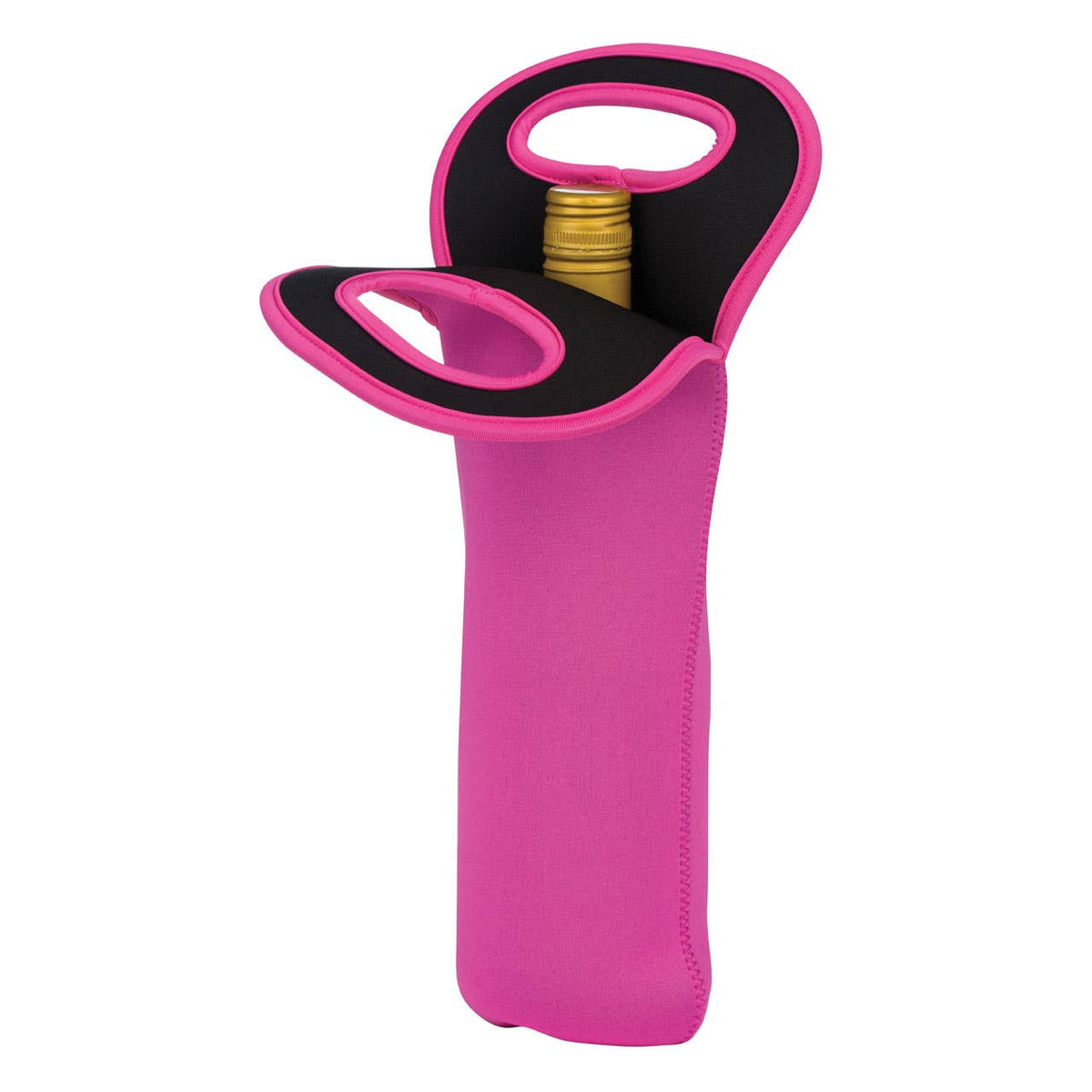 Neoprene Wine Bottle Holder - Hot Pink