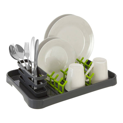 Laurie Grey and Lime Green Dish Drainer