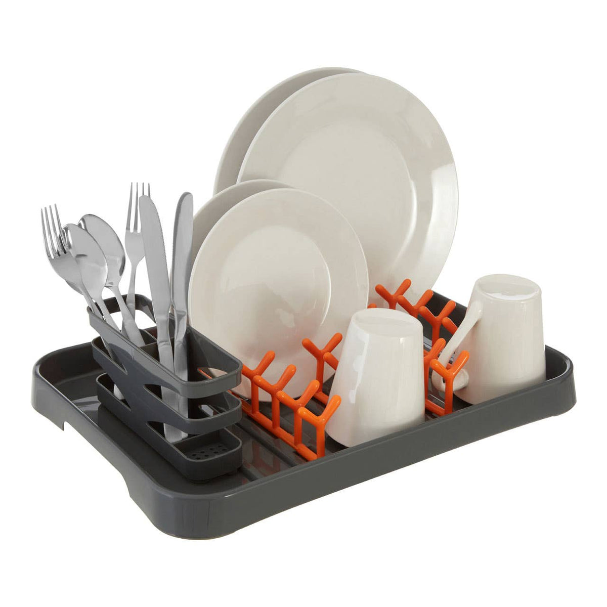 Laurie Dish Drainer - Grey and Orange
