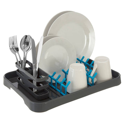 Laurie Dish Drainer - Grey and Blue