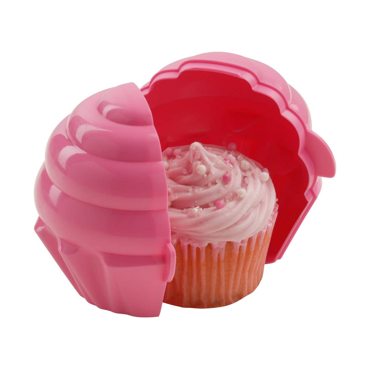 Hallie Hot Pink Cupcake Storage Container