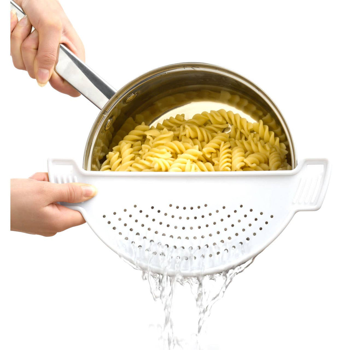 Dylan White Pot Strainer