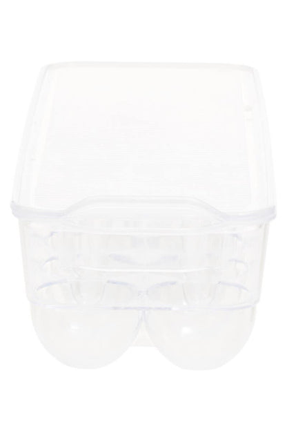 Romm Clear Plastic 14 Egg Storage Tray With Lid