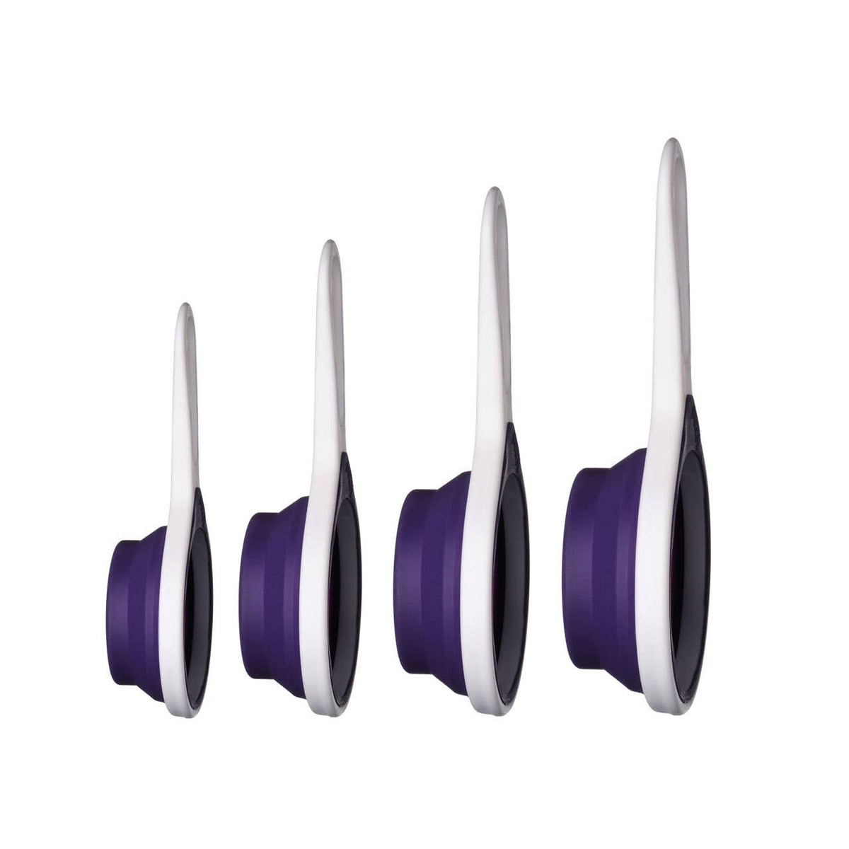 Zing Set of 4 Collapsible Purple Silicone Measuring Cups
