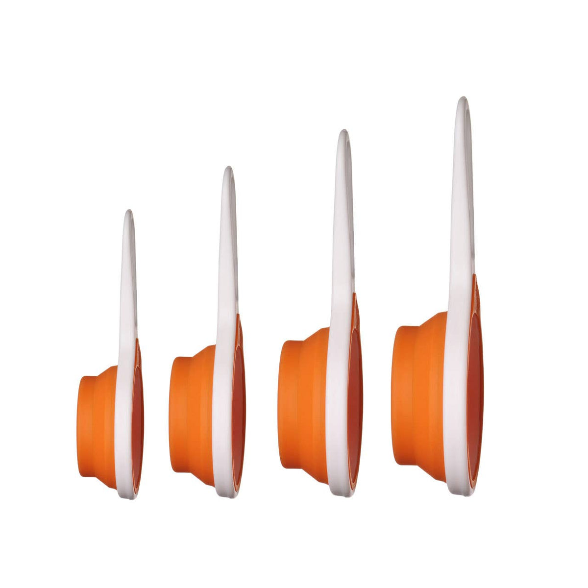 Zing Set of 4 Collapsible Orange Silicone Measuring Cups