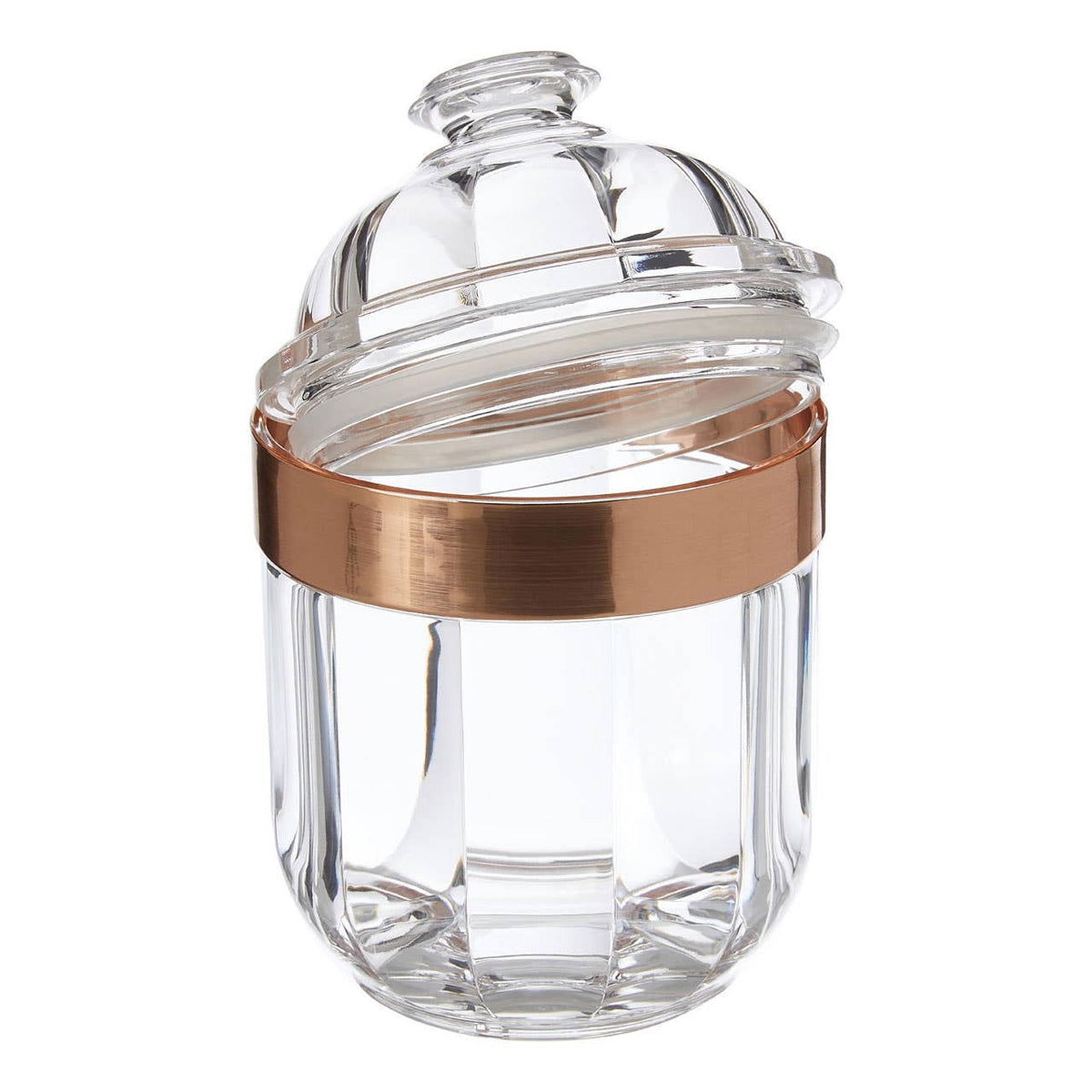 Guan Small Rose Gold Acrylic Storage Jar