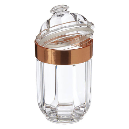 Guan Medium Rose Gold Acrylic Storage Jar