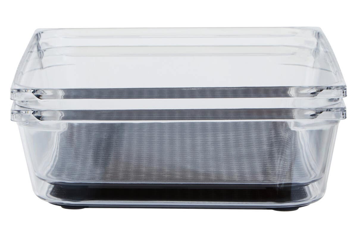 Romm Medium Set Of Two Kitchen Organisers With Rubber Insert
