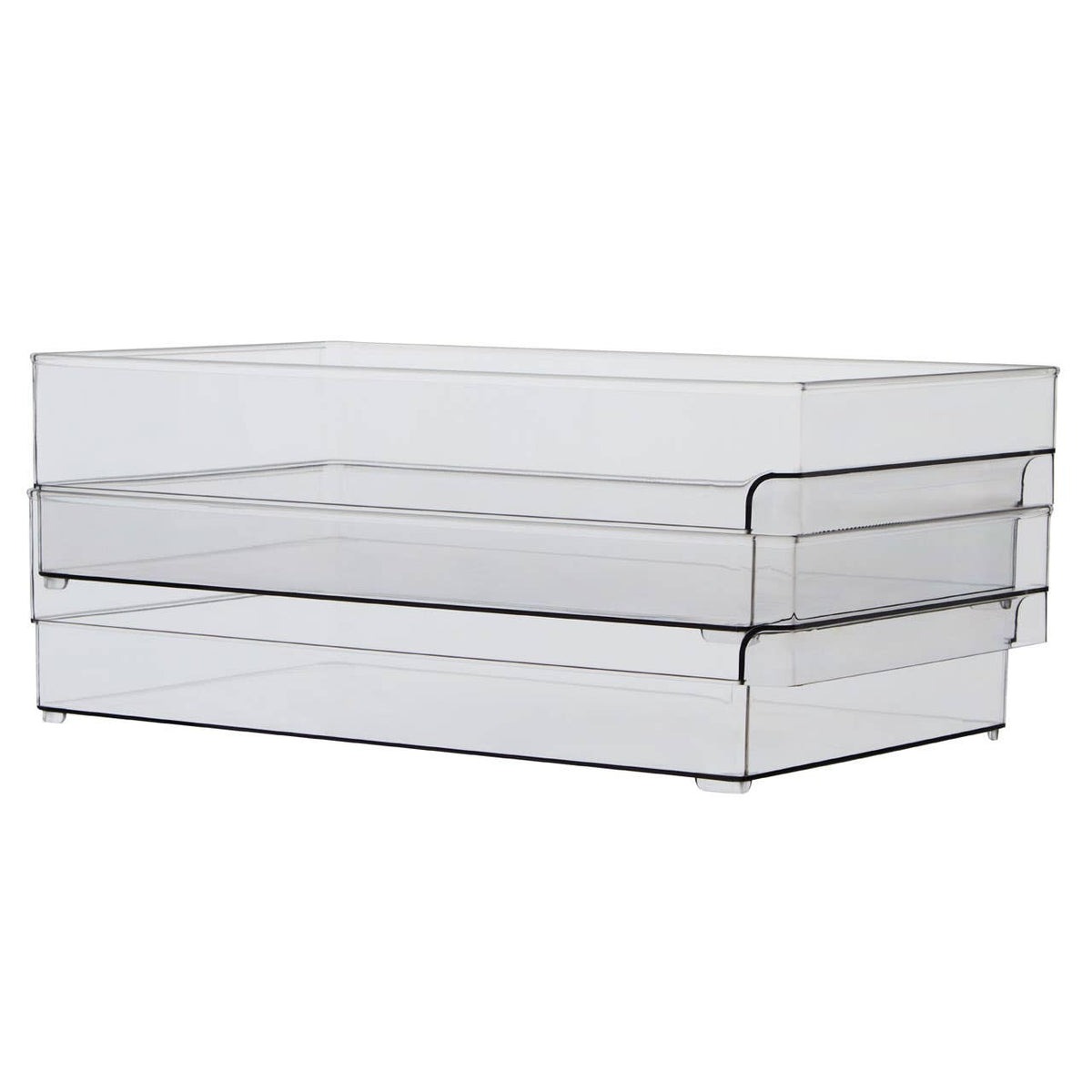 Romm Large Set Of Two Fridge Storage Trays