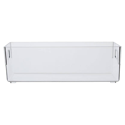 Romm Large Clear Plastic Fridge Bin With Handles