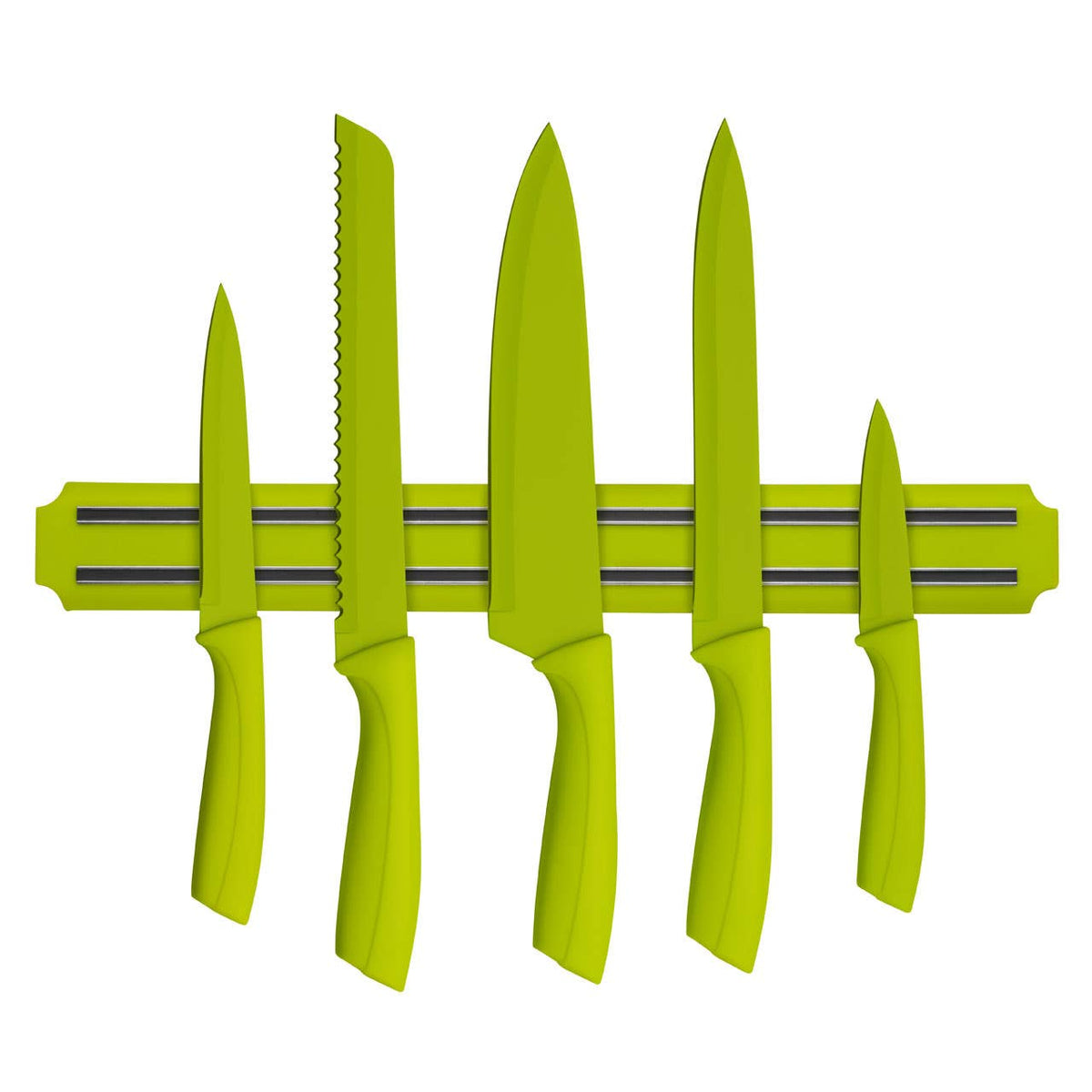 Living Colour Lime Green Magnetic Knife Storage Bar and Holder