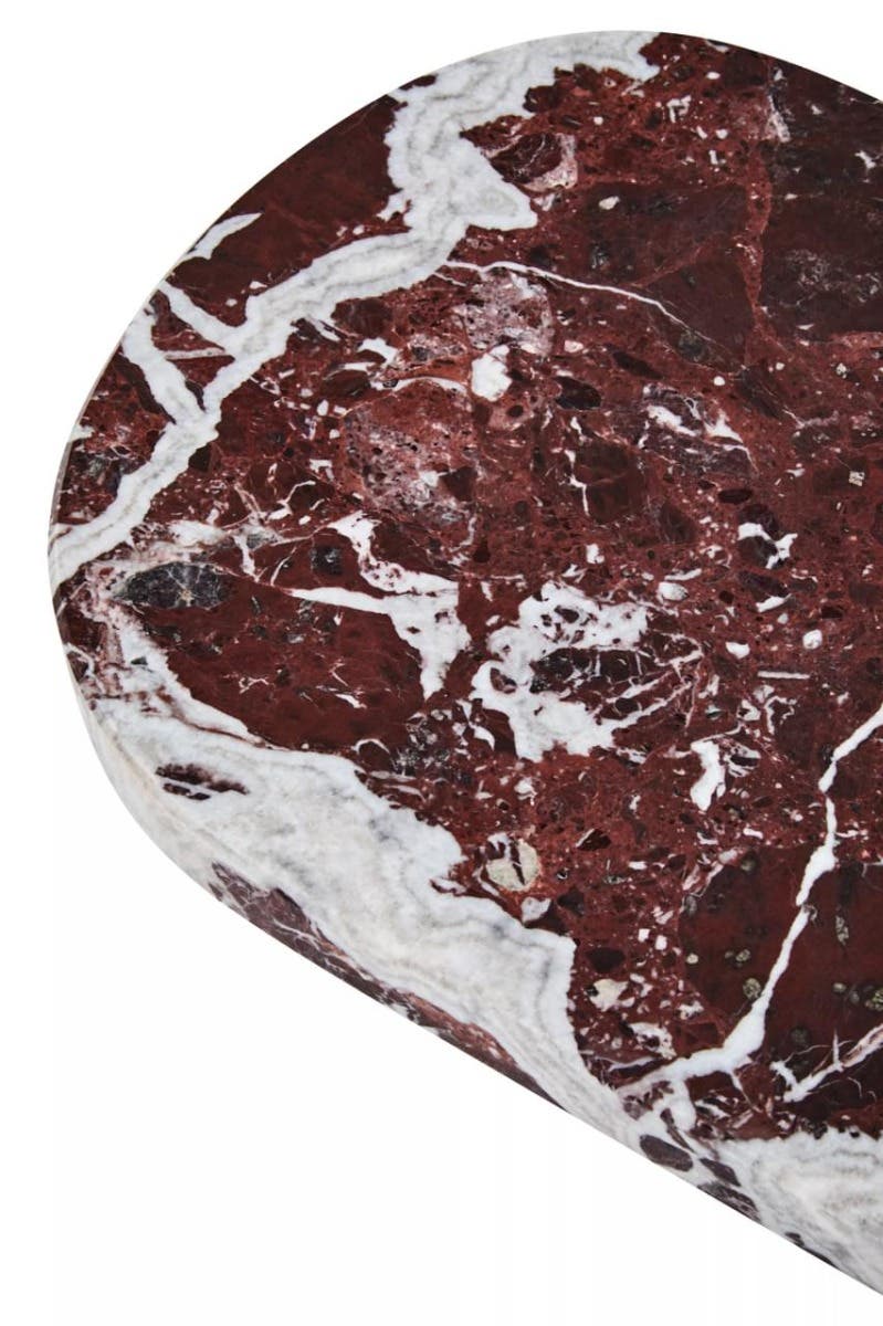 Salmo Oval Red Marble Serving Board
