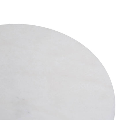 Kindia White Marble Round Chopping and Serving Board