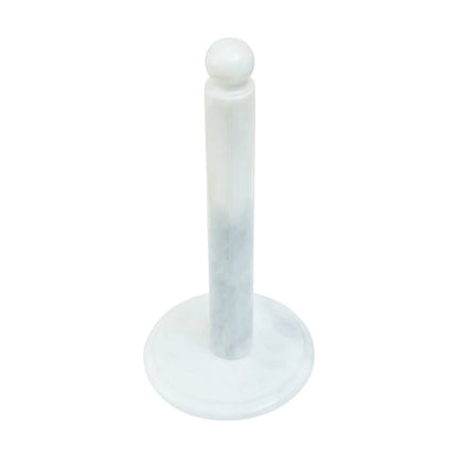 Kindia White Marble Kitchen Roll Holder