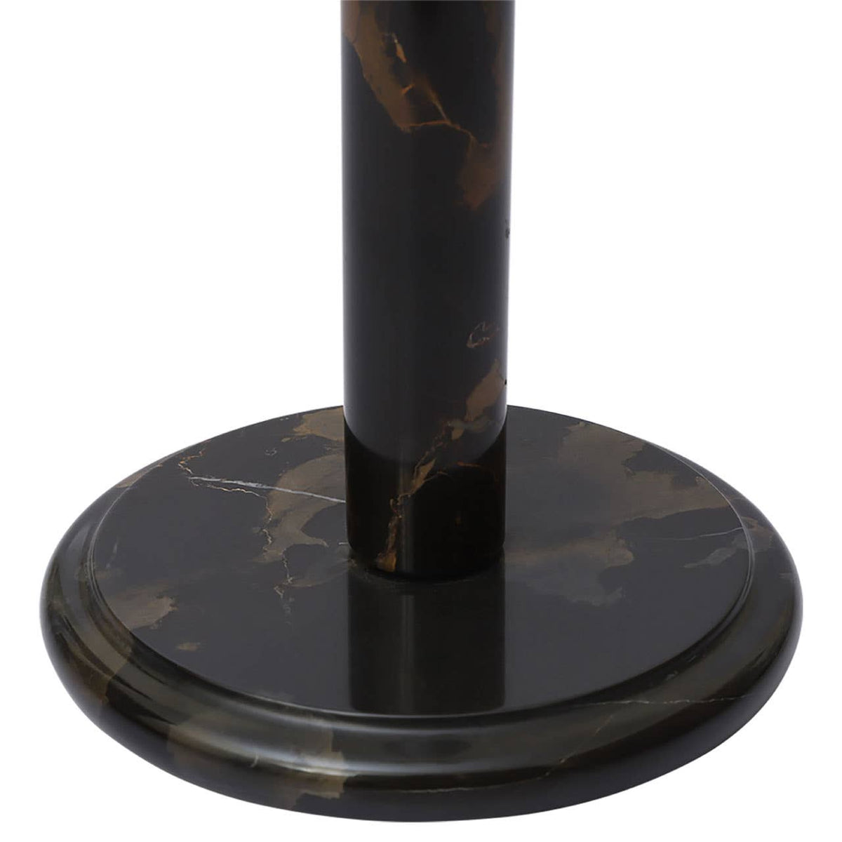 Marmore Black and Gold Marble Kitchen Roll Holder
