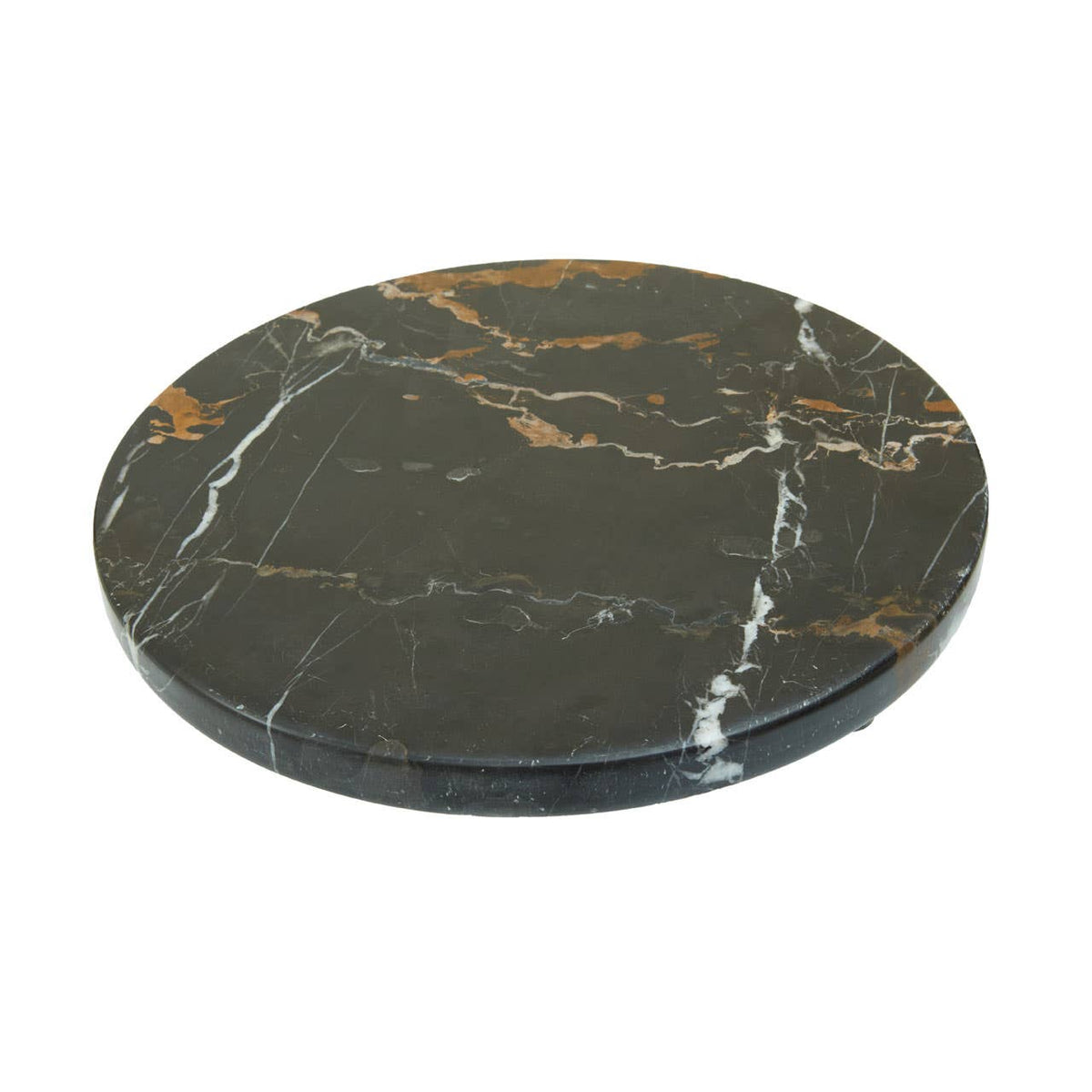 Marmore Black and Gold Marble Round Chopping and Serving Board