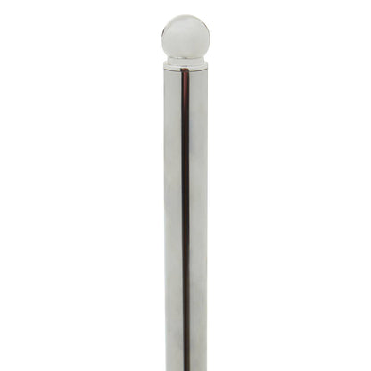 Delphine Chrome Kitchen Roll Holder with Marble Base