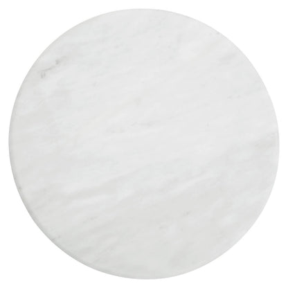 Kindia Round White Marble Chopping and Serving Board