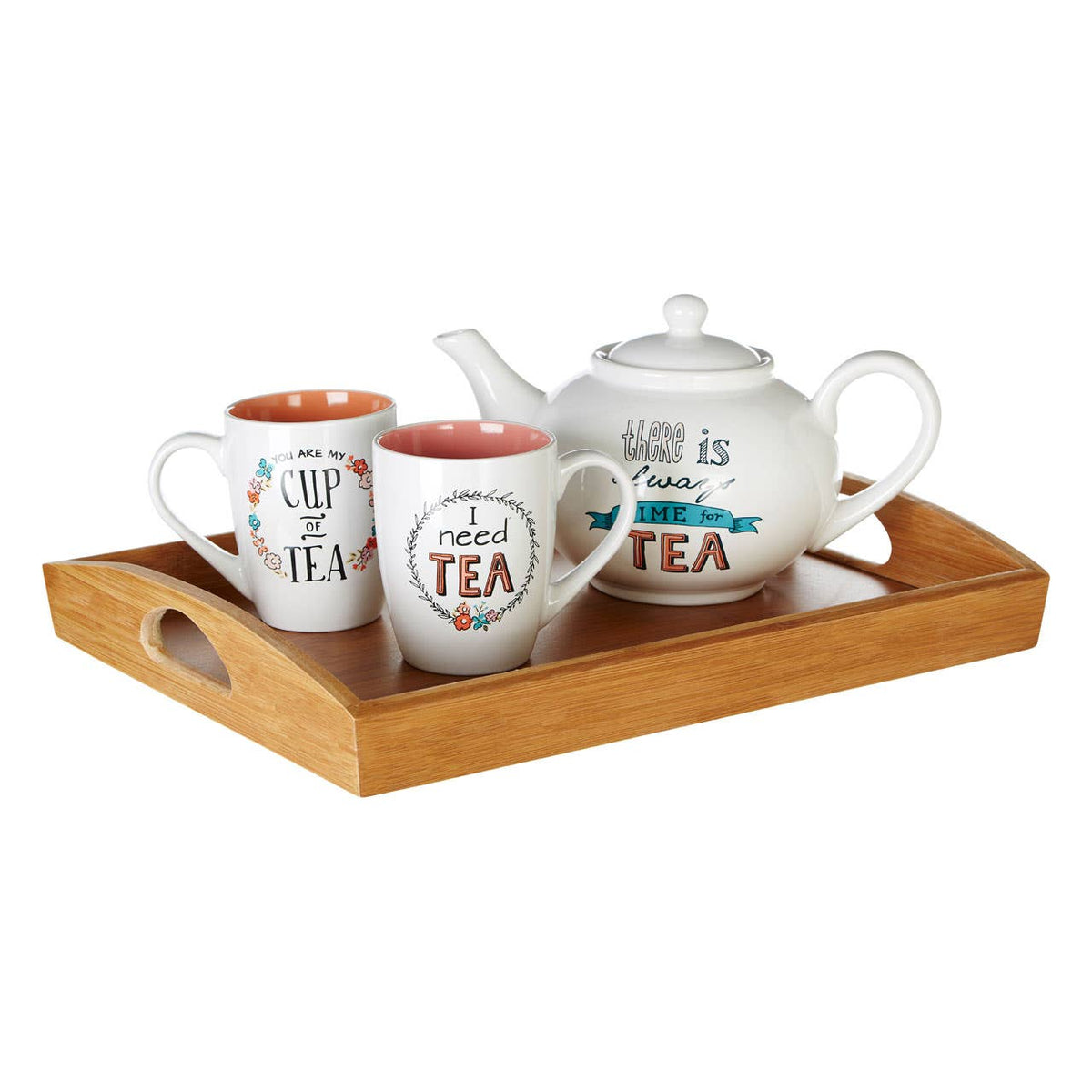 Aleki Bamboo Serving Tray With Handles