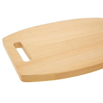 Lyna Curved Rectangular Beech Wood Chopping and Serving Board