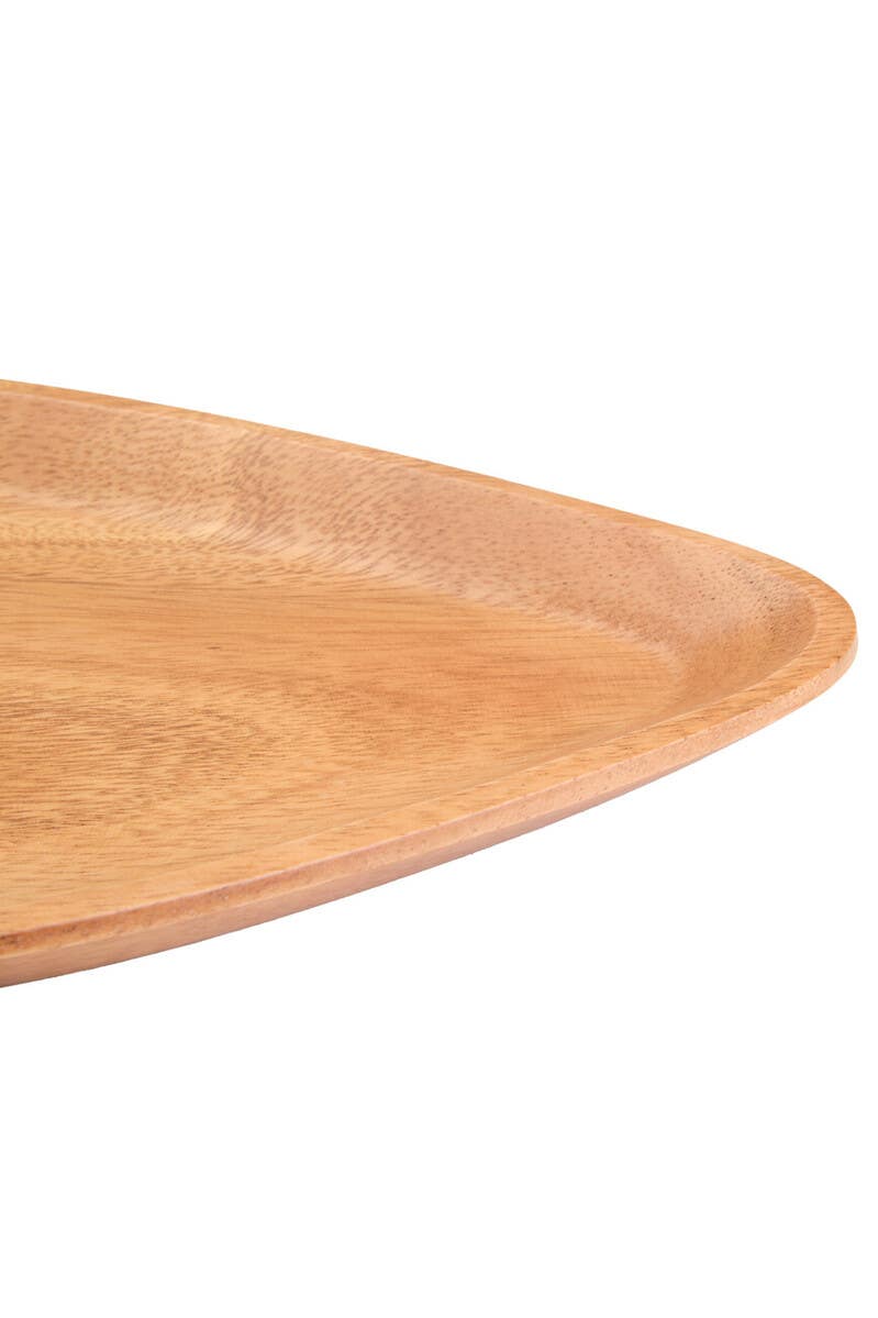 Kora Acacia Medium Curved Triangular Serving Dish