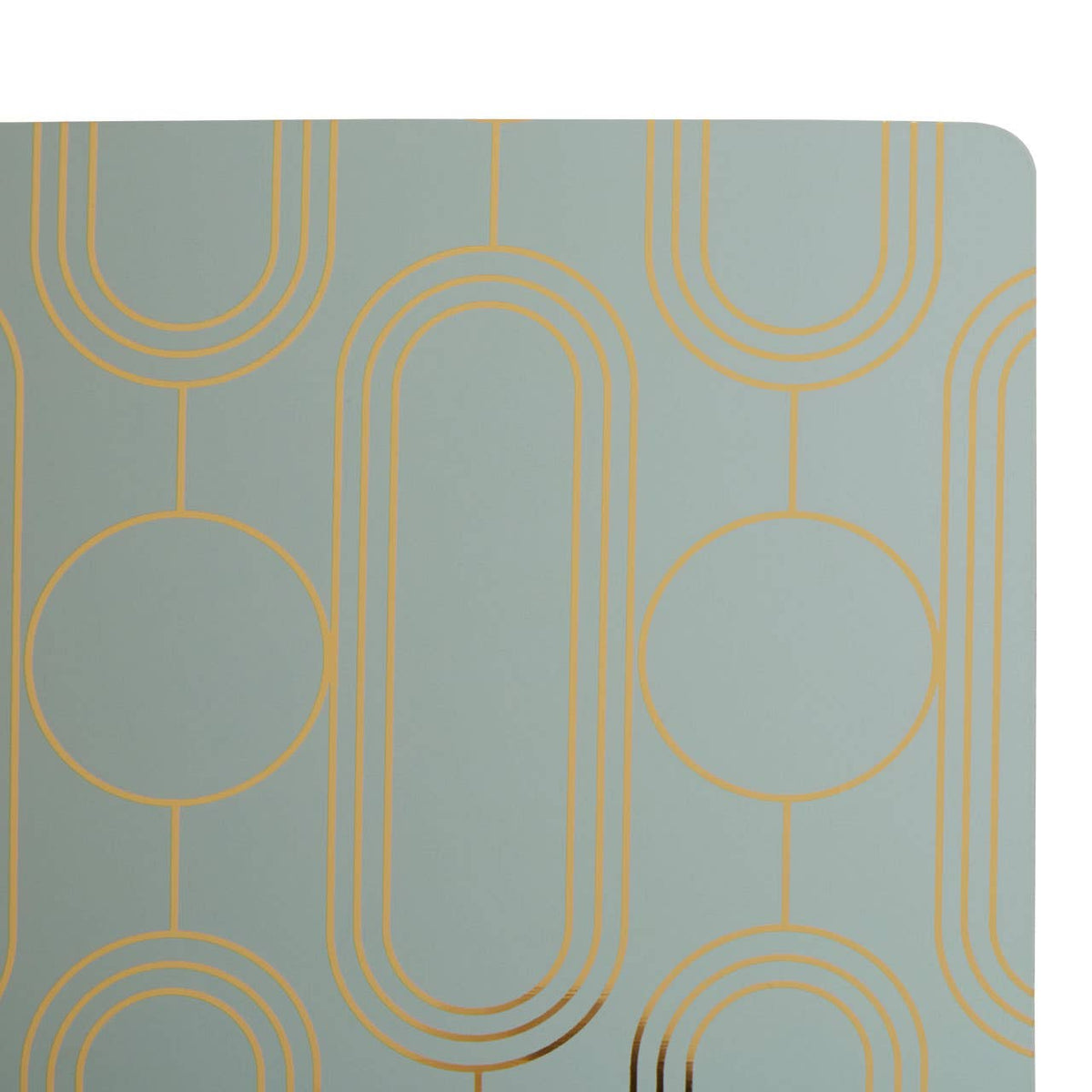 Frosted Deco Set Of 4 Green Coasters
