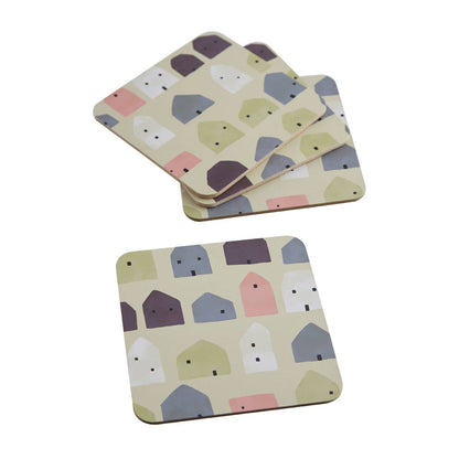 Calcot 4 Piece Square Wild Cottage Coasters