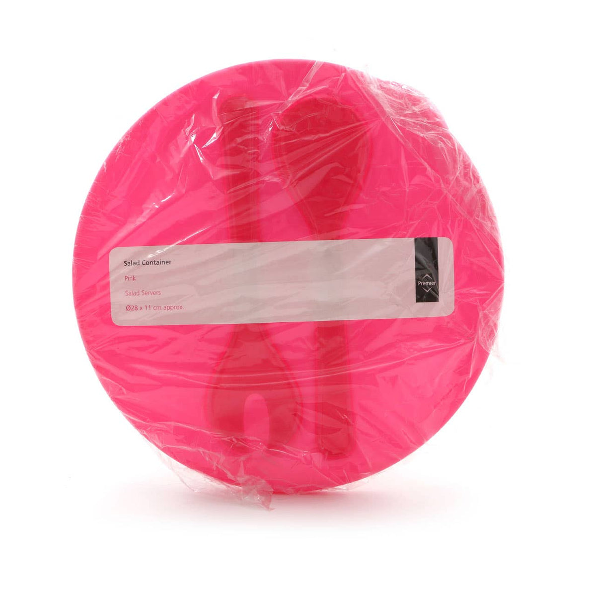 Plastic Container Salad with Pink Lid