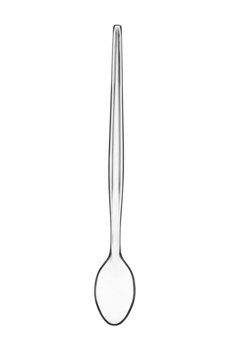 Summer Set Of Six Plastic Sundae Spoons - Clear