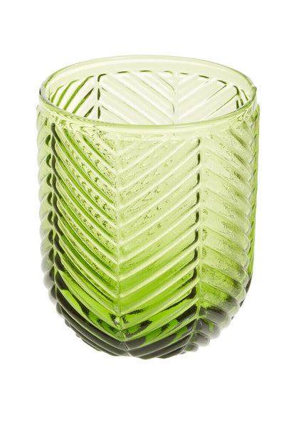 Fleur Set Of Four Green Tumblers