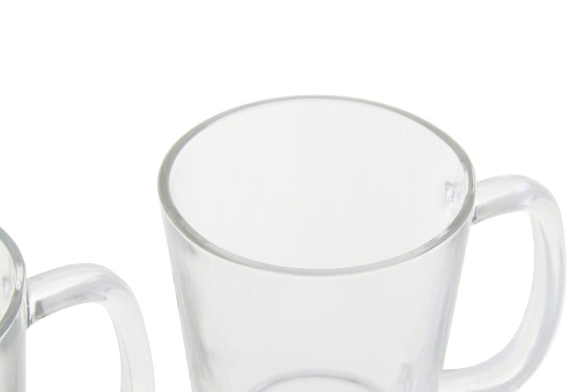 Torta Set Of Four Glass Clear Glass Mugs