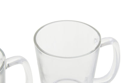 Torta Set Of Four Glass Clear Glass Mugs