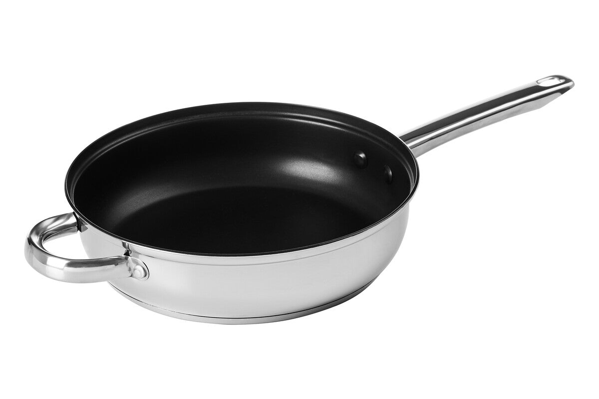 Crosse 24cm Stainless Steel Non Stick Frypan With Glass Lid