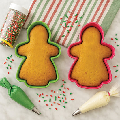 Hallie Silicone Baking Gingerbread Ladies Cake Moulds