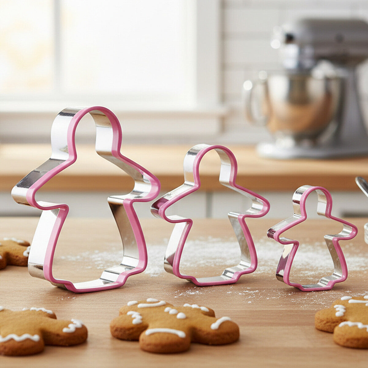 Sucre Gingerbread Lady 3 Piece Cutter Set