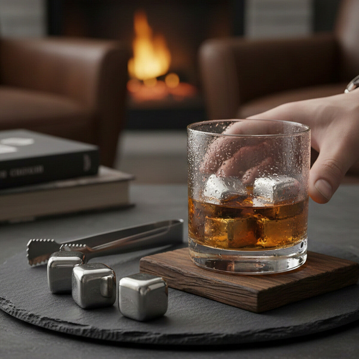 Patrin Set Of 4 Stainless Steel Whisky Stones
