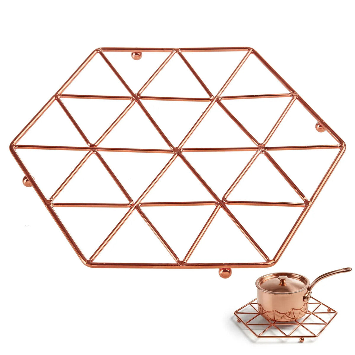 Vertex Copper Finish Trivet